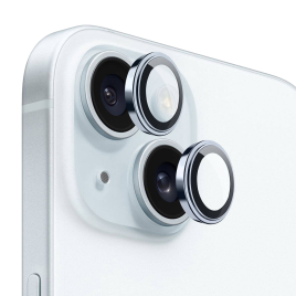 Защитные стекла на камеру Wiwu Lens Guard для iPhone 15/15 Plus, Голубые